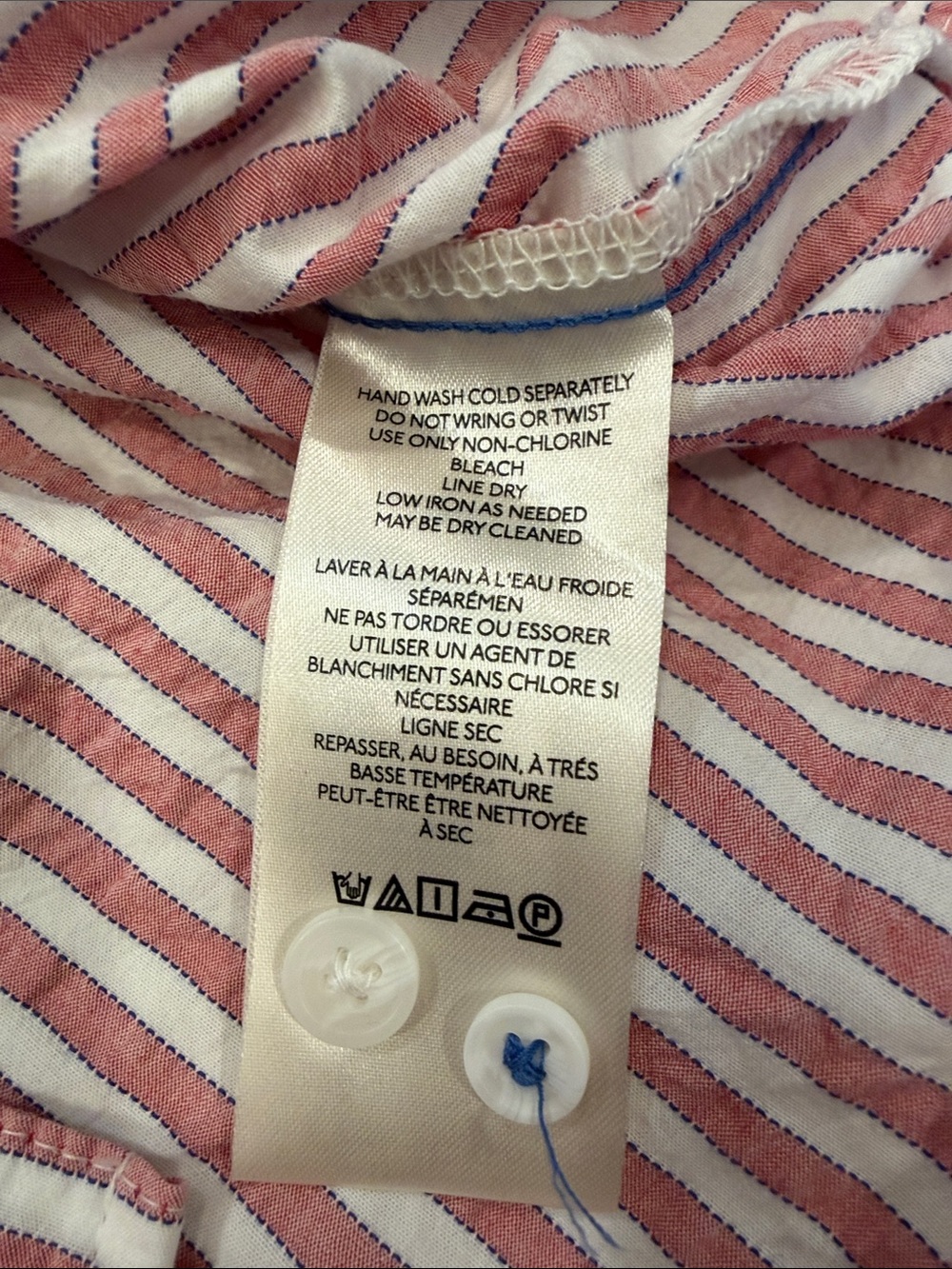 Anthropologie Oversized Striped Long-Sleeve Blouse Size Large - Picture 8 of 8
